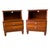 A very nice pair of Cherry, Mid Century Modern style, nightstands from Willett Furniture Co. Each nightstand features a...