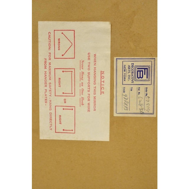 Vintage Friedman Brothers Gold French Rococo Style 45" Rectangular Wall Mirror For Sale - Image 11 of 12