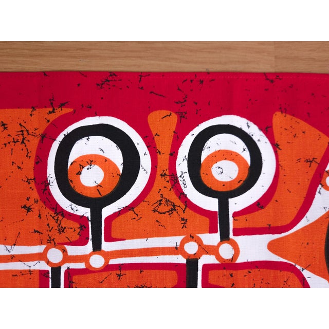 1970s Mid-Century German Pop Art Screen-Printed Wall Hanging by Traute Sänger, 1970s For Sale - Image 5 of 6