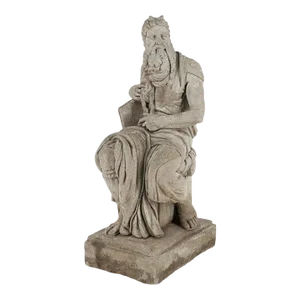 Vintage Italian Stone Figurative Sculpture, "Moses"