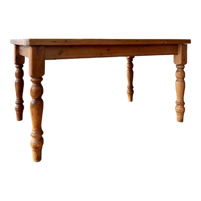 Victorian English Pine Kitchen Table, Circa 1880 For Sale