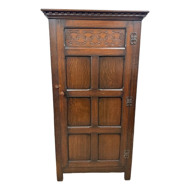 Antique Robe Wardrobe in Oak, 1890s For Sale