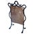 Antique Art Nouveau Hammered Copper and Wrought Iron Fireplace Screen, 1890s For Sale - Image 11 of 11
