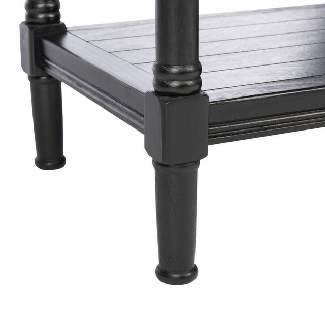 Early 21st Century Rafiki Rectangle Accent Table in Black For Sale - Image 5 of 8