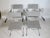 Mid-Century Stackable Chrome and Leather Chairs, Italy, 1970s, Set of 4 For Sale - Image 9 of 15
