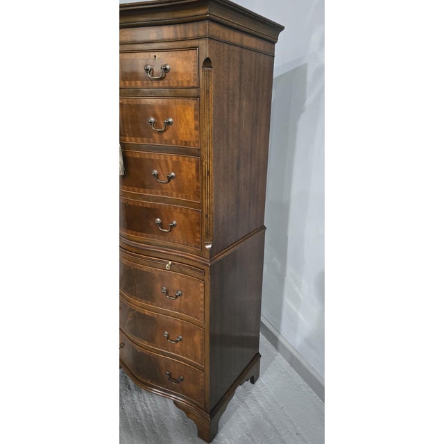 1920s Mahogany Chest on Chest of Drawers, 1920s For Sale - Image 5 of 14