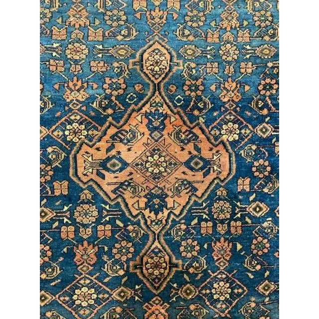 Wool pile genuine hand made antique Persian Lillihan-