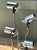 Vintage Van Teal Industrial Chrome Multi-Light Lamp For Sale - Image 12 of 13