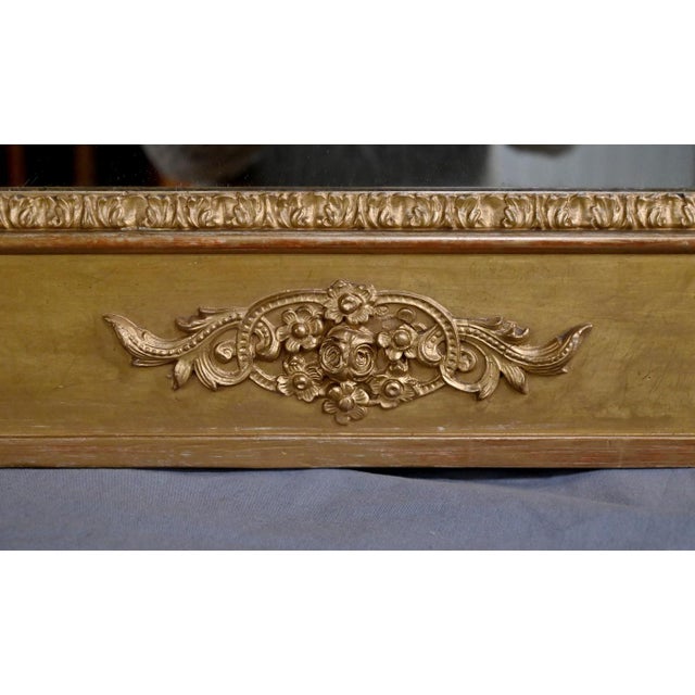 19th Century Restoration Gilded Wood Mirror For Sale - Image 11 of 15