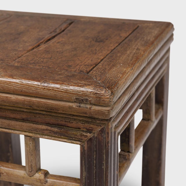 Chinese Chinese Reeded Leg Fang Deng, C. 1850 For Sale - Image 3 of 4