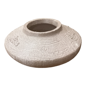 Mid 20th Century Traditional Handcrafted Chakra Style Pot Design Chakras Spiritual Significance & Positive Energy