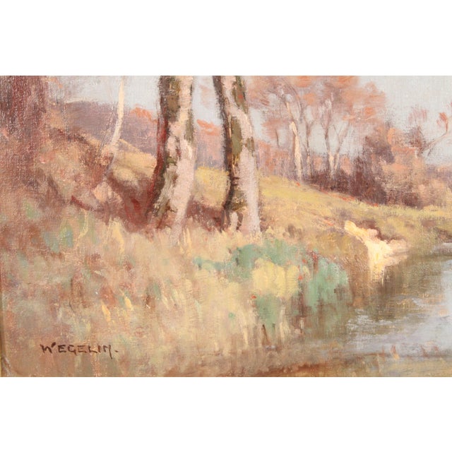 Impressionist Landscape Painting by Emile Wegelin (1875-1962) For Sale - Image 10 of 11