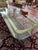 Hollywood Regency VTG Attributed Mastercraft Brass Glass Coffee Table Gold Hollywood Regency MCM Cocktail Table For Sale - Image 3 of 8