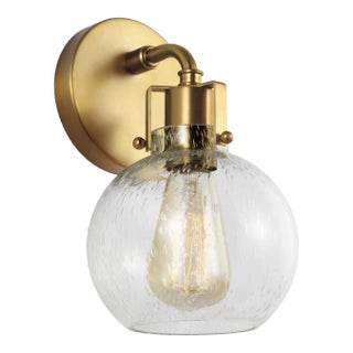 Sean Lavin by Visual Comfort Studio Clara 1-Light Sconce, Burnished Brass For Sale