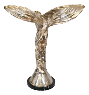 Bronze Spirit of Ecstacy Flying Lady in the style of Charles Sykes