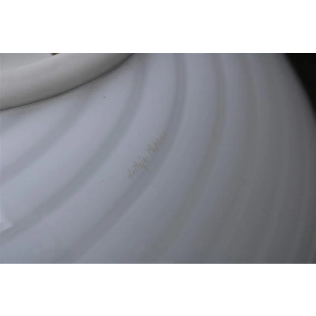 Spiral White Egg Ceiling Lamp from De Majo, 1970s For Sale - Image 6 of 10