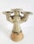 Offering a signed Studio Pottery glazed ceramic candle holder with 3 cups holder. The stylish candle holder or candelabra...