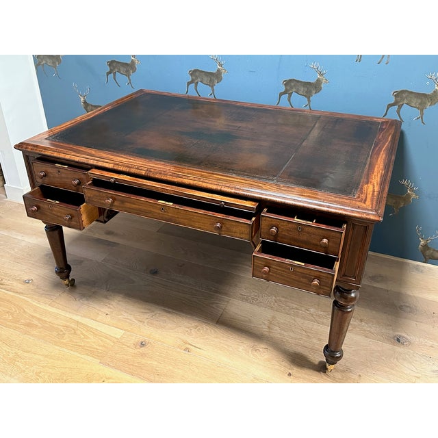William IV Writing Desk in Mahogany For Sale - Image 11 of 17