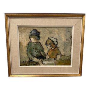 Little Girl With Brother by Erok Brandt