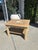 Vintage Wood Side Table With Inset Stone Top and Lower Shelf For Sale - Image 16 of 17