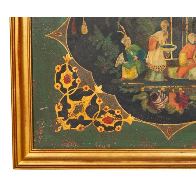 French Painted Tole Panels - A Pair For Sale - Image 11 of 13