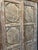 Wood Antique Sunburst Carved Cabinet – Vintage White Distressed Armoire Wardrobe For Sale - Image 7 of 11