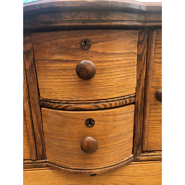 Traditional Oak Highboy Dresser Chairish
