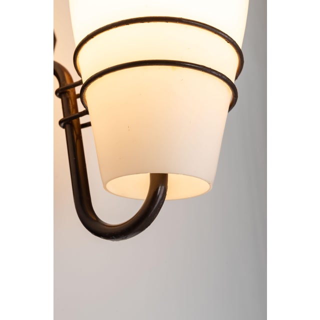 Metal Large Outdoor Lamp in Metal and Opal Glass For Sale - Image 7 of 13