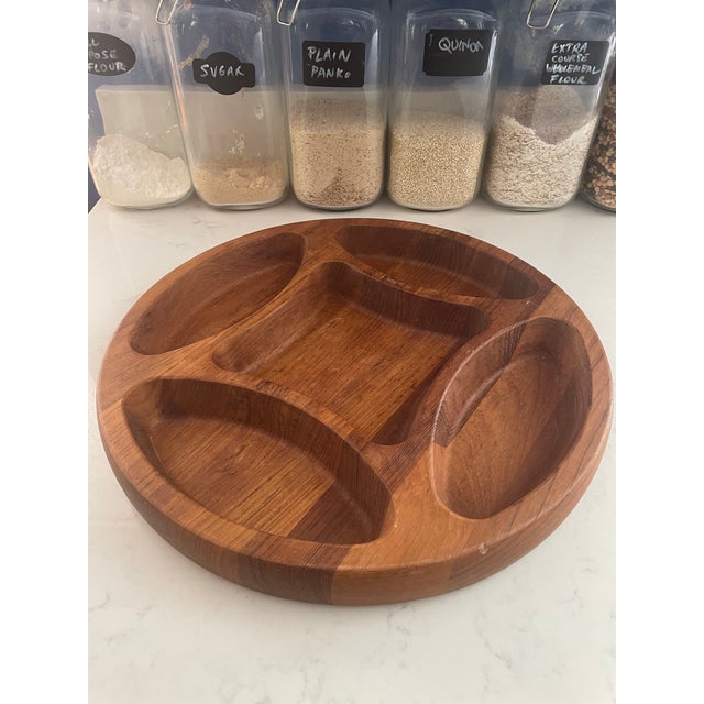 Dansk Denmark IHQ Brown Wood Tray – 22.5” Long – Mid-Century Modern (MCM)