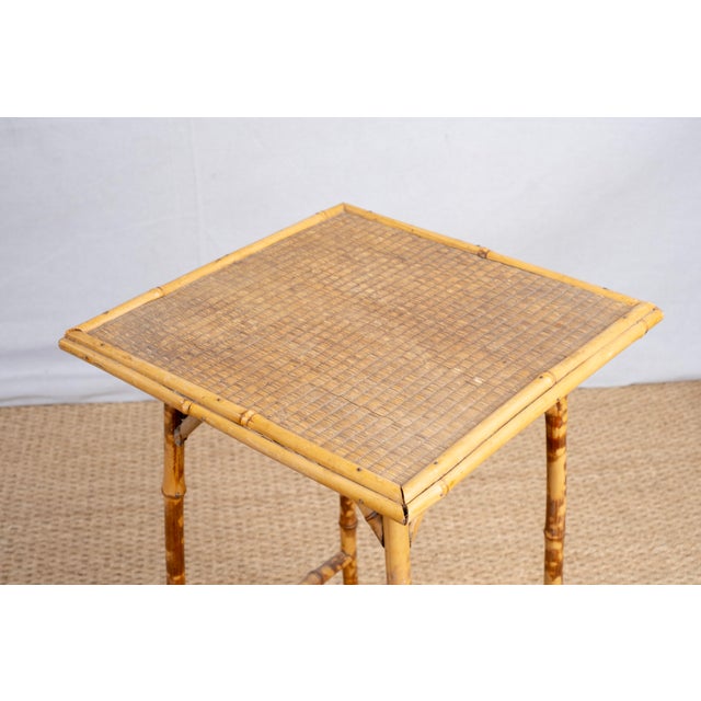 Late 19th Century 19th Century Bamboo Occasional Table For Sale - Image 5 of 6