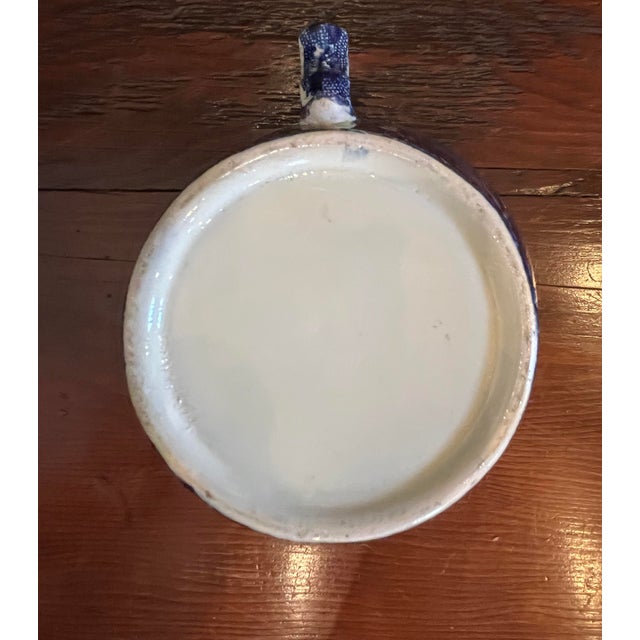 Ceramic Circa 1830 Staffordshire Dark Blue Transfer Decorated Pitcher by Joseph Stubbs or Longport, Burslem in the Shell Pattern For Sale - Image 7 of 12