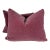 Brunschwig & Fils "Bachelor Mohair" in Lavender 16"x20" Pillows-a Pair For Sale