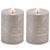 Modern Metallic FIA Wick LED Candle (Set of 2) For Sale - Image 3 of 3