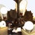 1920s Art Deco 5-Light Bronze Finish Hanging Lamp With Stylized Fans C1920 For Sale - Image 14 of 14