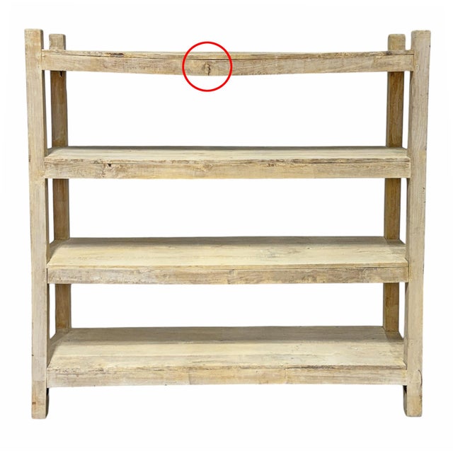 French Whitewashed Pine Bookcase For Sale - Image 15 of 16