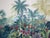 36" * H108" * 5ps, Hand Painted Lush Tropical Botanical Wallpaper, Vintage Tropical Jungle Mural For Sale