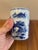 Chinoiserie Chinoiserie Blue and White Vintage Brush Pot With Traditional Hands Painted Scenery For Sale - Image 3 of 9