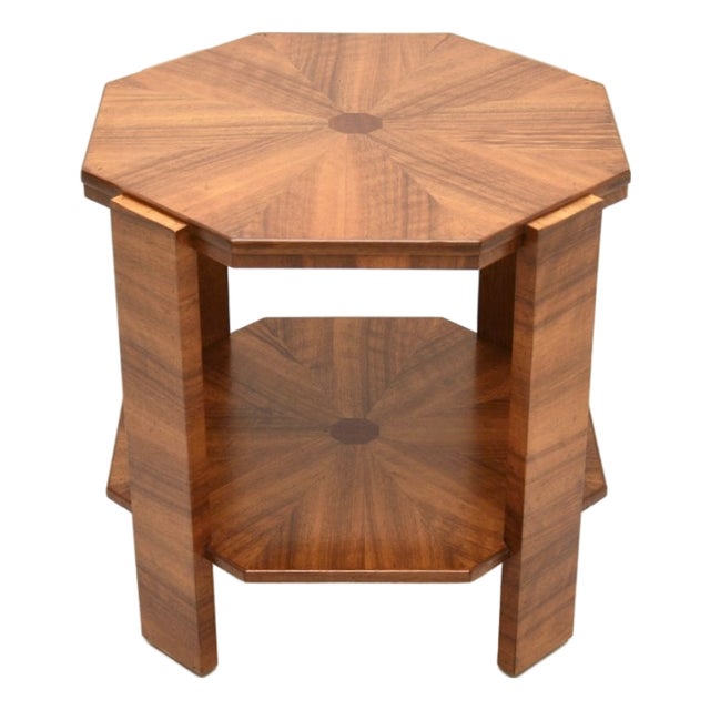 Art Deco Occasional Coffee Table in Walnut, 1930s For Sale