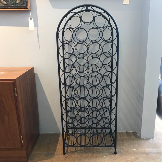 Arthur Umanoff Black Iron Wine Rack Chairish