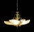 Italian Murano Chandelier Five Leaves with Golden Details, 1990s For Sale - Image 4 of 14