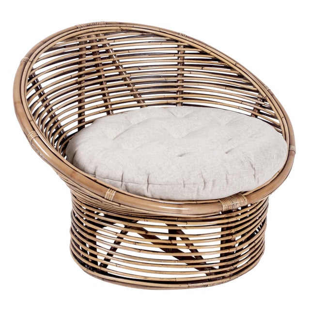 Boho Egg Chair, Camel, Rattan Chairish