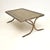 1960s French Steel and Leather Coffee Table, 1960s For Sale - Image 5 of 10