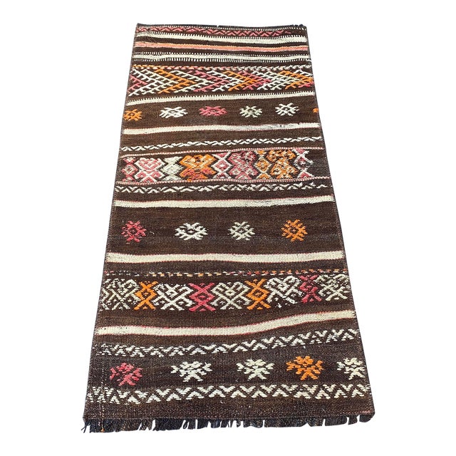 Handwoven Vintage Kilim Rug For Sale