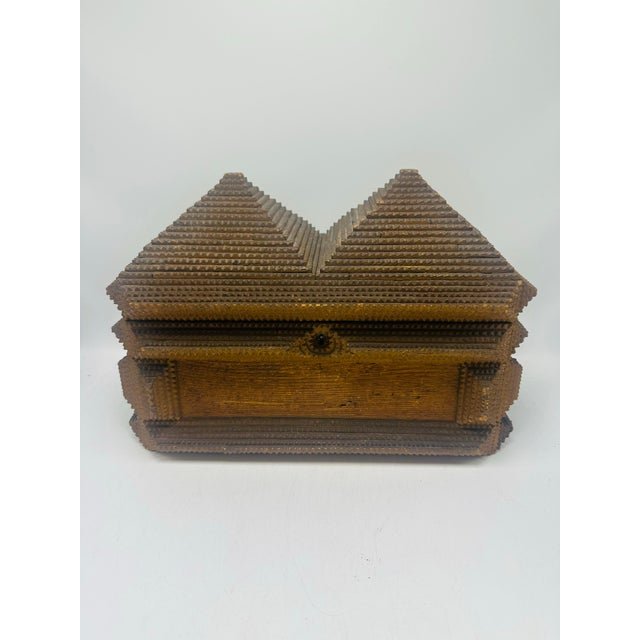 Antique Tramp Art Box For Sale In Charleston - Image 6 of 8