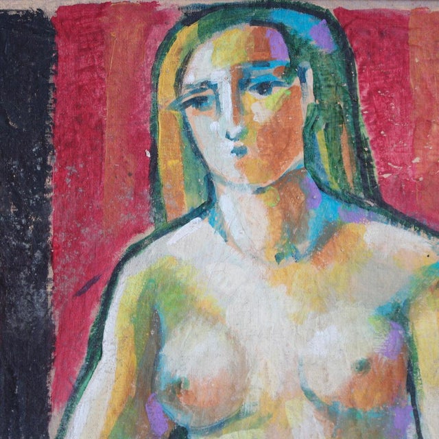 Portrait IV, Late 20th Century, Oil on Canvas For Sale - Image 7 of 15