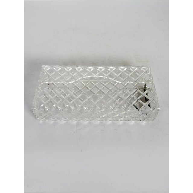 Vintage Acrylic Glass Tissue Holder, France, 1970 For Sale - Image 3 of 12