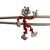Mid-Century Gold-Tone Reddy Kilowatt Advertising Tie Clip Pin For Sale - Image 4 of 5