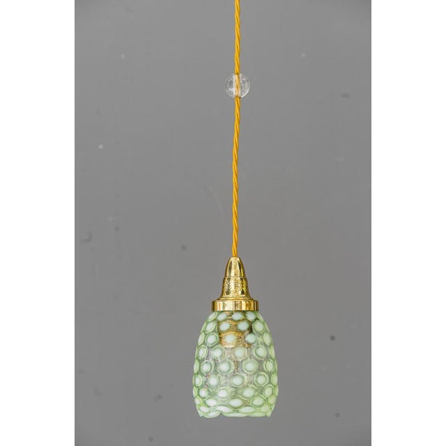 Art Deco Pendant with Original Antique Opaline Glass Shade, Vienna, 1920s For Sale - Image 14 of 14