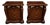Italian Burr Walnut Bedside Cabinets by Fulgini Orilio, 1980s, Set of 2 For Sale