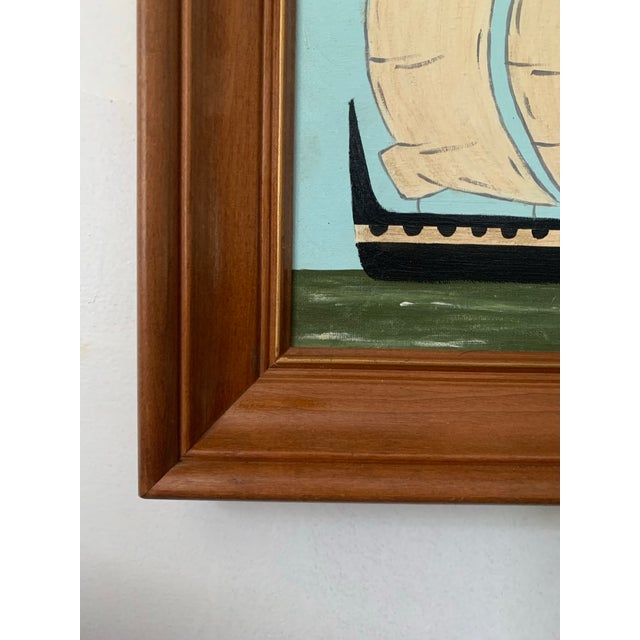 Framed Contemporary Impressionist Style Seascape Paintings on Canvas, Pair For Sale - Image 4 of 5